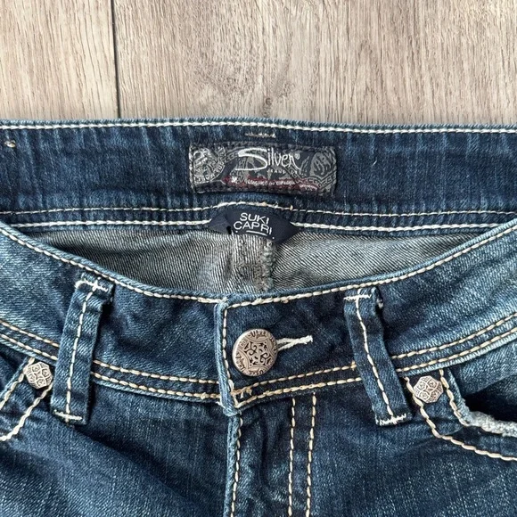 Silver Jeans Dark Blue Skinny Jeans - Picture 2 of 9